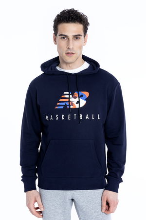 New Balance Erkek Sweatshirt LACIVERT