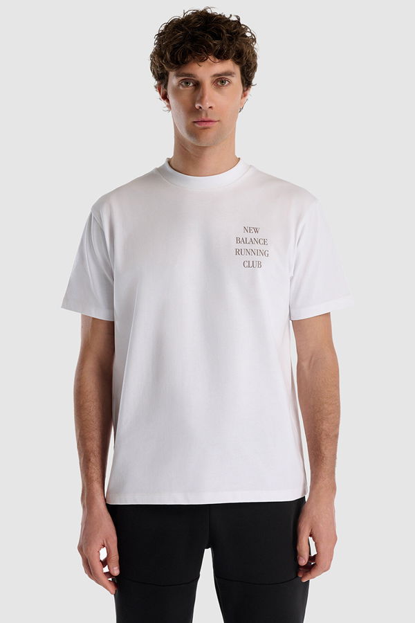 New Balance Erkek T-shirt Beyaz New Balance Erkek T-shirt Beyaz