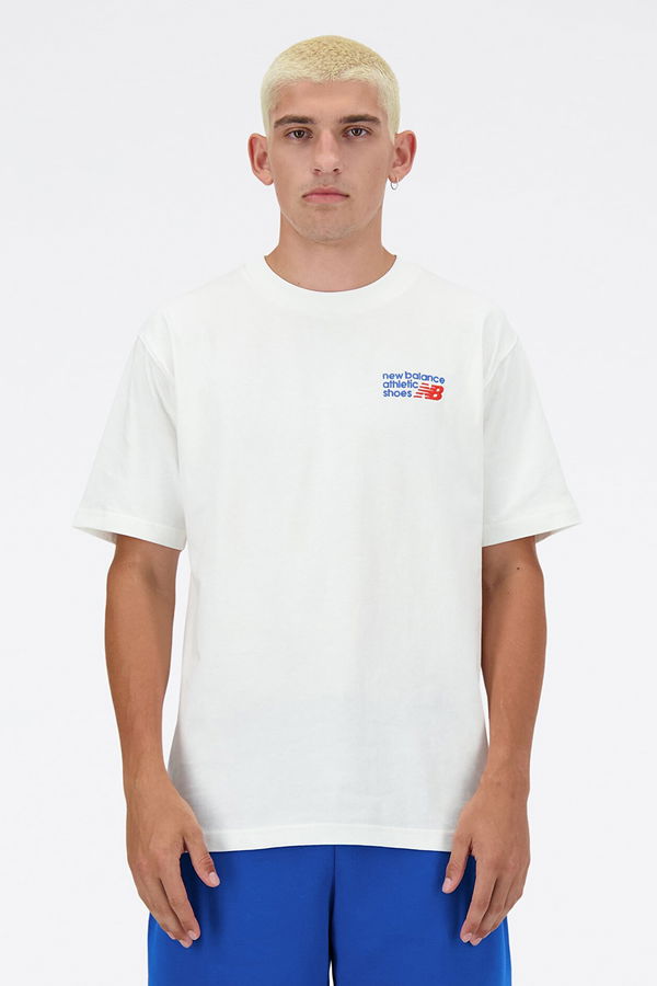New Balance Erkek T-shirt Beyaz New Balance Erkek T-shirt Beyaz