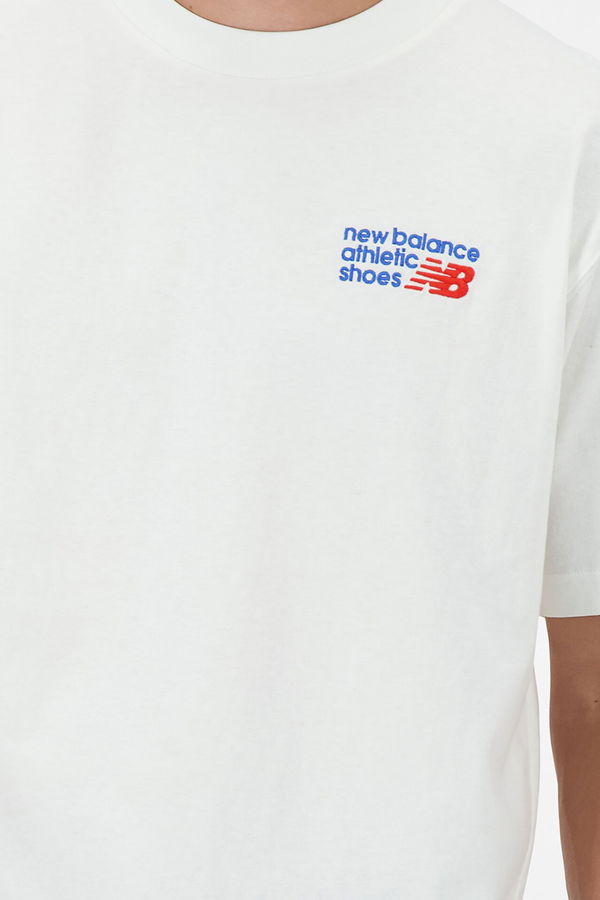 New Balance Erkek T-shirt Beyaz New Balance Erkek T-shirt Beyaz