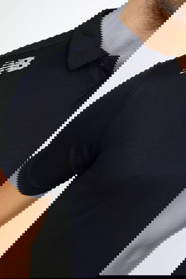 New Balance Polo Yaka Erkek T-shirt LACIVERT