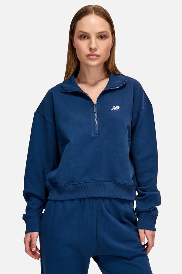 New Balance Kadın Sweatshirt LACIVERT New Balance Kadın Sweatshirt LACIVERT