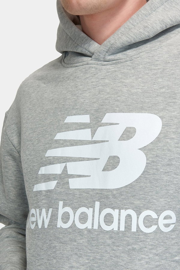 New Balance Erkek Sweatshirt GRI
