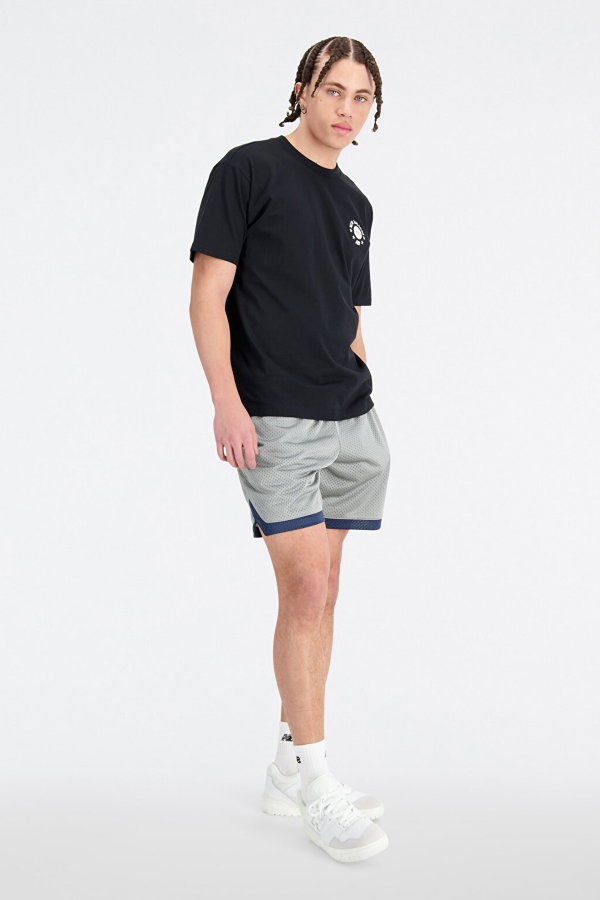 New Balance Erkek Bisiklet Yaka T-shirt SIYAH