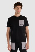 New Balance Bisiklet Yaka Erkek T-shirt SIYAH