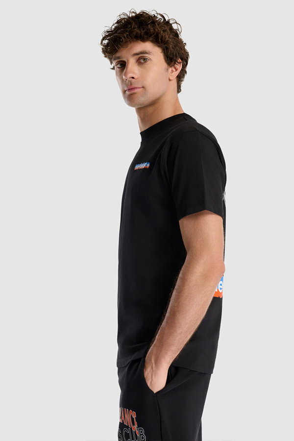 New Balance Erkek Bisiklet Yaka Erkek T-shirt SIYAH