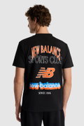 New Balance Erkek Bisiklet Yaka Erkek T-shirt SIYAH