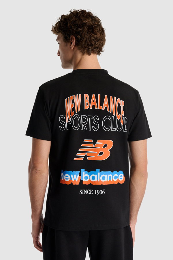 New Balance Erkek Bisiklet Yaka Erkek T-shirt SIYAH