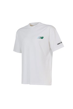 New Balance Bisiklet Yaka Erkek T-shirt Beyaz