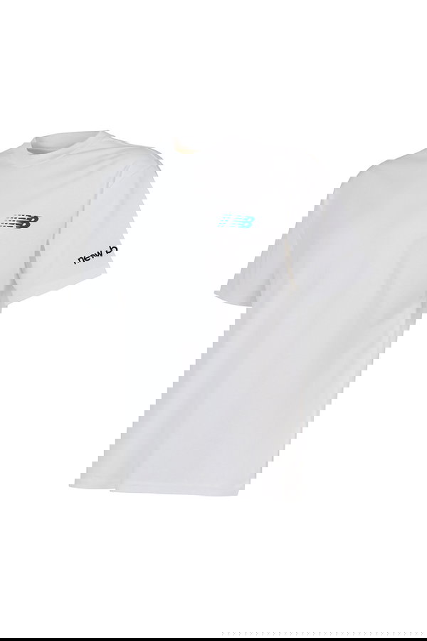 New Balance Bisiklet Yaka Erkek T-shirt Beyaz