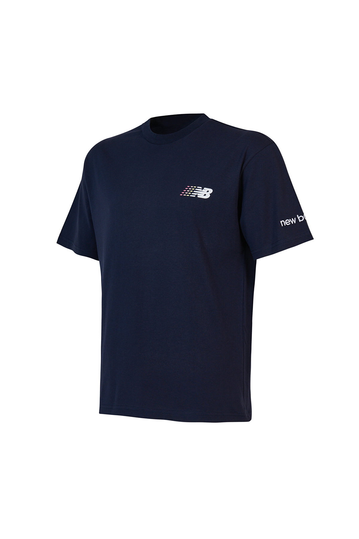 New Balance Bisiklet Yaka Erkek T-shirt LACİVERT