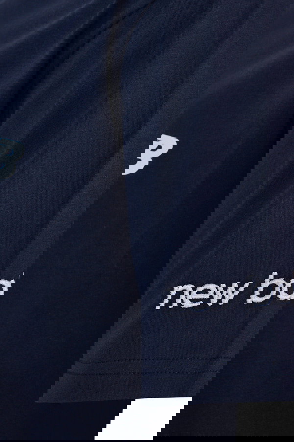 New Balance Bisiklet Yaka Erkek T-shirt LACİVERT