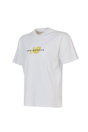 New Balance Bisiklet Yaka Erkek T-shirt Beyaz