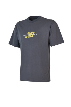 New Balance Bisiklet Yaka Erkek T-shirt GRI