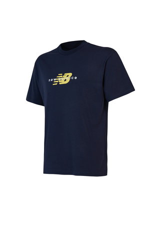 New Balance Bisiklet Yaka Erkek T-shirt LACIVERT