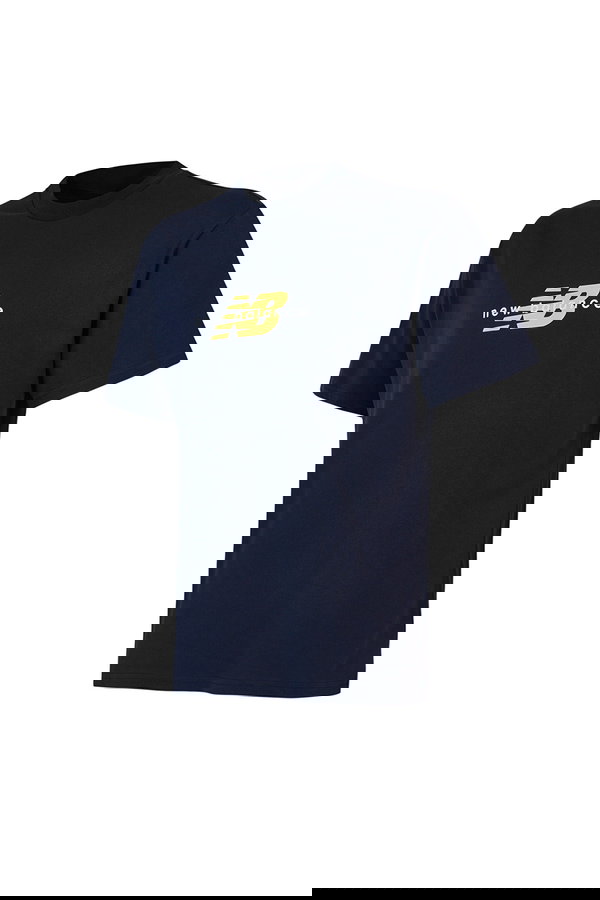 New Balance Bisiklet Yaka Erkek T-shirt LACIVERT