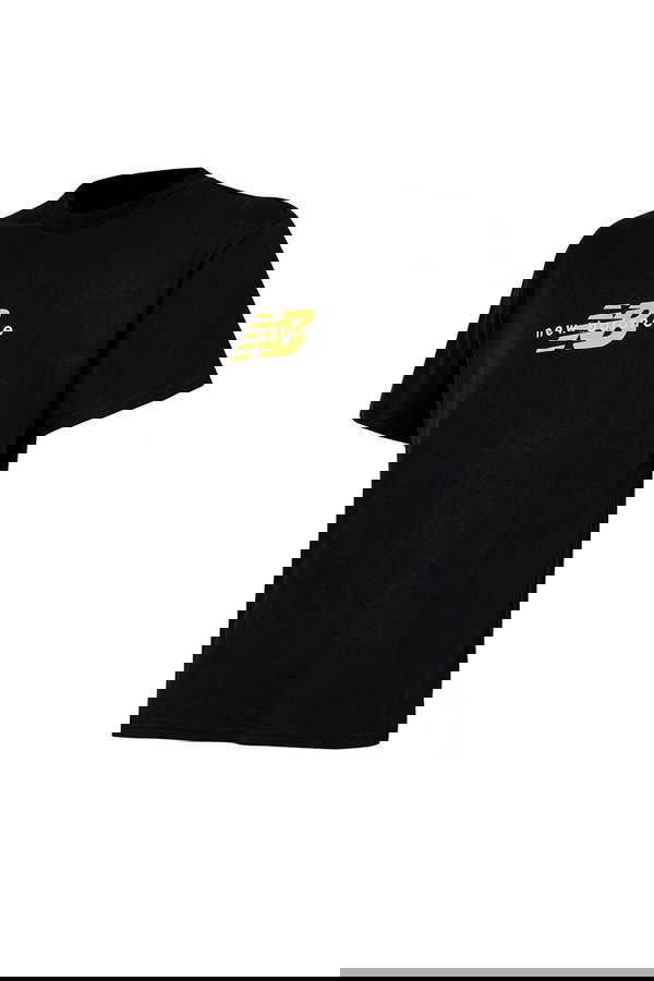 New Balance Bisiklet Yaka Erkek T-shirt SIYAH