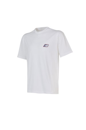 New Balance Bisiklet Yaka Erkek T-shirt Beyaz