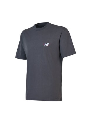 New Balance Bisiklet Yaka Erkek T-shirt GRI
