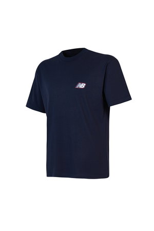 New Balance Bisiklet Yaka Erkek T-shirt LACIVERT