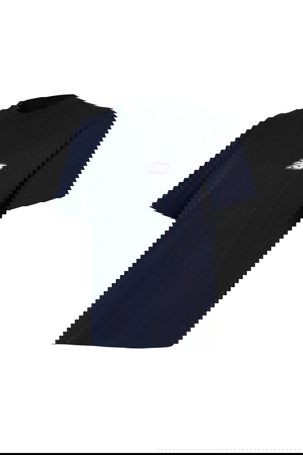 New Balance Bisiklet Yaka Erkek T-shirt LACIVERT