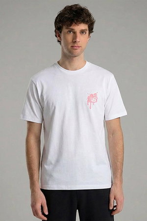 New Balance Bisiklet Yaka Erkek T-shirt Beyaz