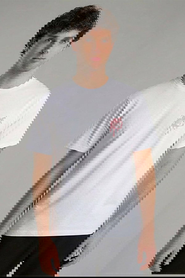 New Balance Bisiklet Yaka Erkek T-shirt Beyaz