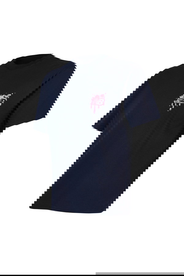 New Balance Bisiklet Yaka Erkek T-shirt LACIVERT