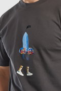 New Balance Bisiklet Yaka T-shirt ANTRASIT