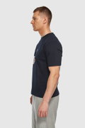 New Balance Bisiklet Yaka Erkek T-shirt LACIVERT