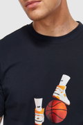New Balance Bisiklet Yaka Erkek T-shirt LACIVERT