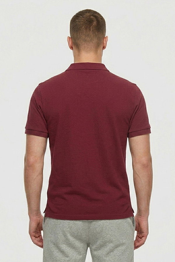 New Balance Erkek Polo Yaka T-shirt BORDO