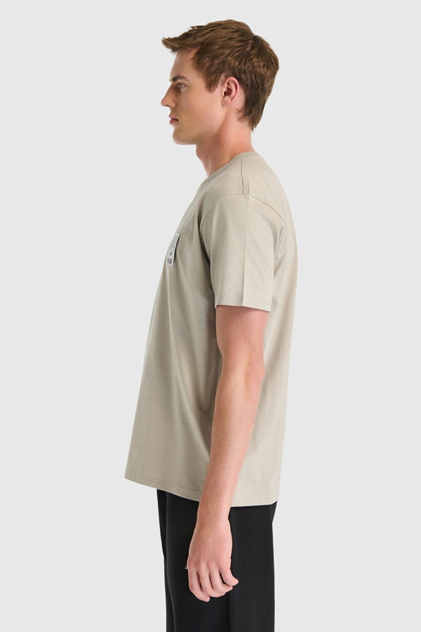New Balance Erkek Bisiklet Yaka T-shirt GRI