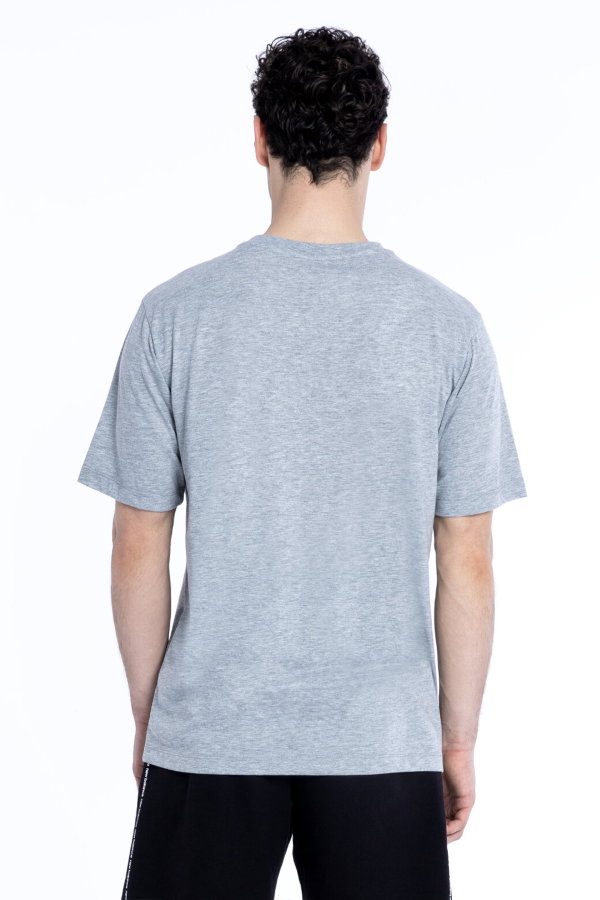 New Balance Erkek Bisiklet Yaka T-shirt GRI