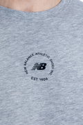 New Balance Erkek Bisiklet Yaka T-shirt GRI