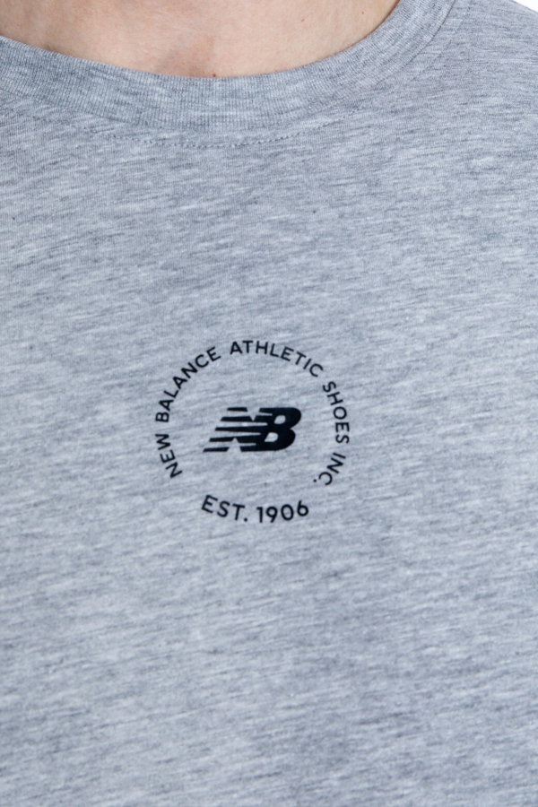 New Balance Erkek Bisiklet Yaka T-shirt GRI