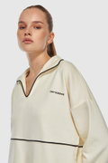 New Balance  Kadın Sweatshirt KREM