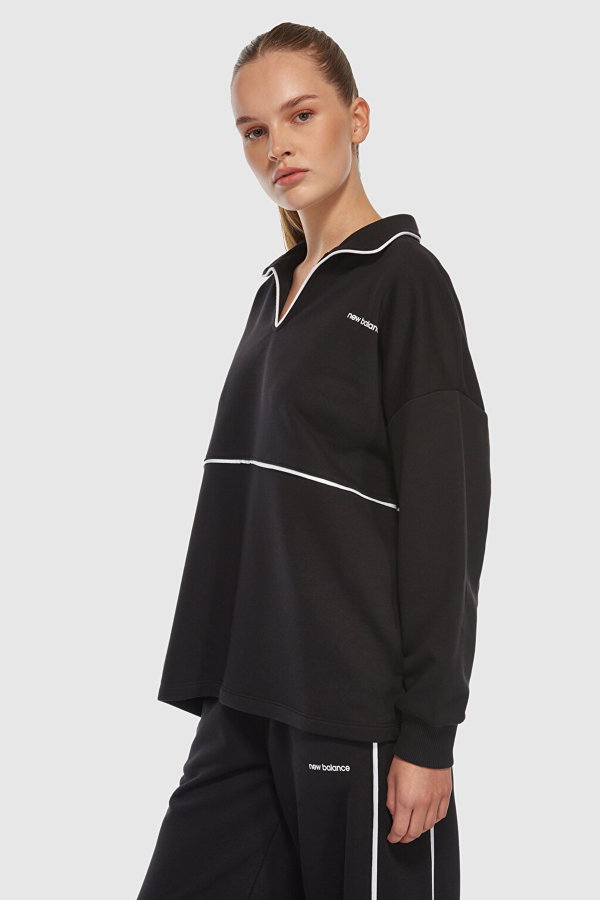 New Balance Kadın Sweatshirt SIYAH