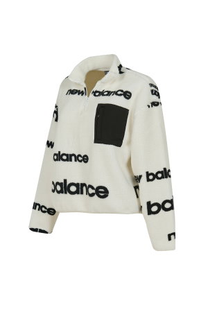 New Balance Kadın Sweatshirt Beyaz