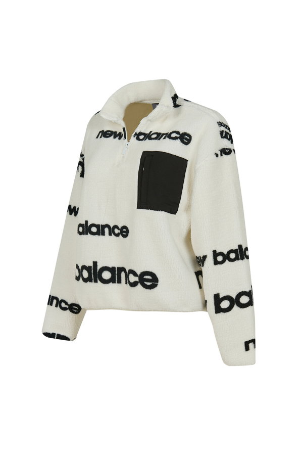 New Balance Kadın Sweatshirt Beyaz
