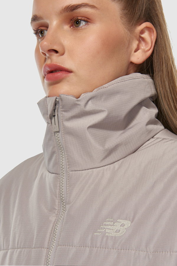 New Balance Kadın Şişme  Mont GRI
