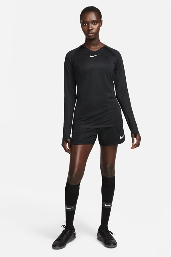 Nike Dri-FIT Park Jersey LS Kadın Siyah Uzun Kollu T-shirt SIYAH