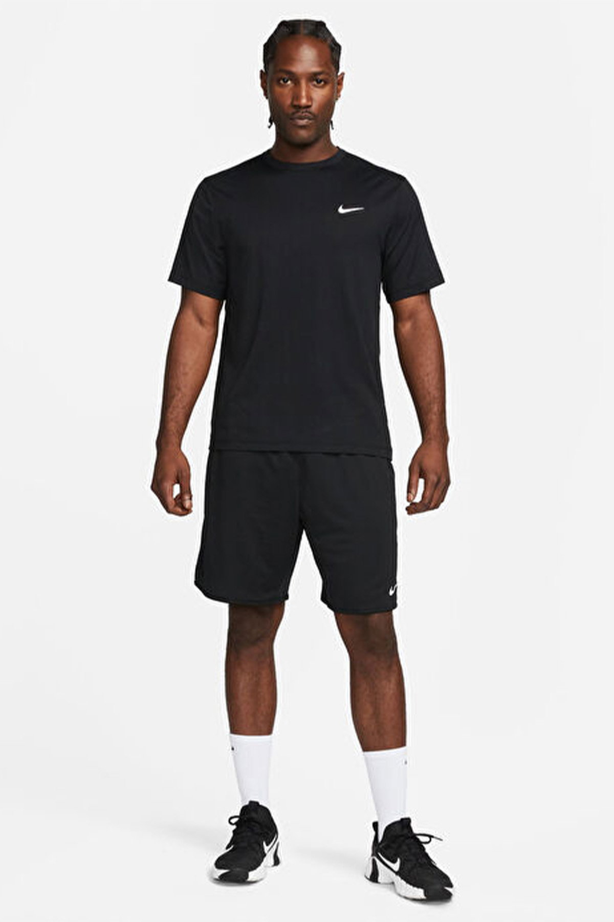 Nike Dri-Fit Uv Hyverse Erkek T-shirt SIYAH