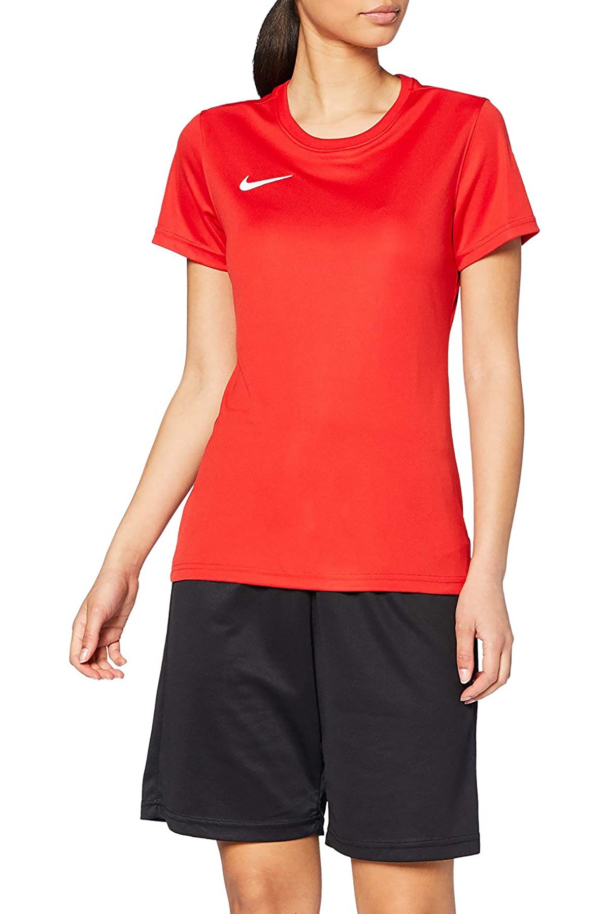 Nike Dry Park VII Kadın Bisiklet Yaka T-shirt KIRMIZI