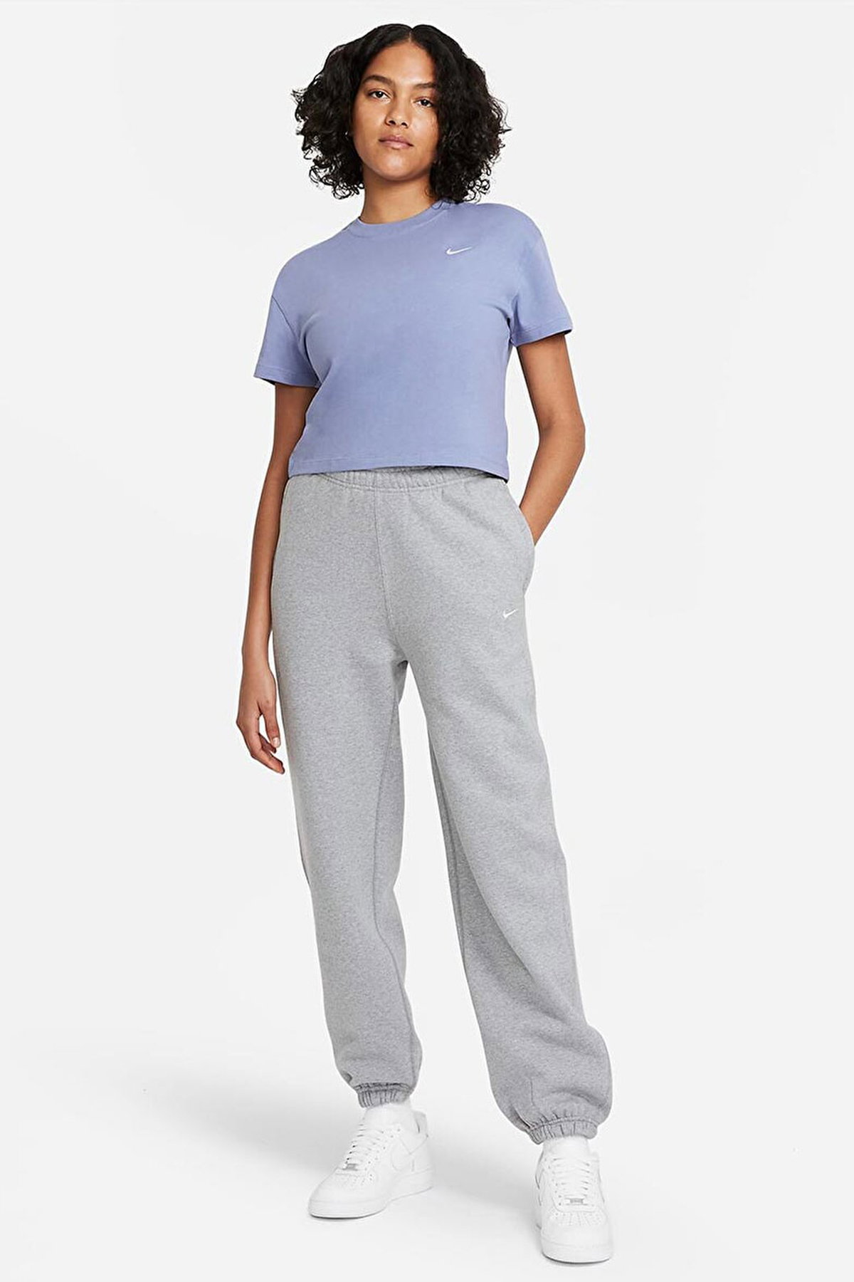 Nike Solo Swoosh Fleece Eşofman Altı GRI