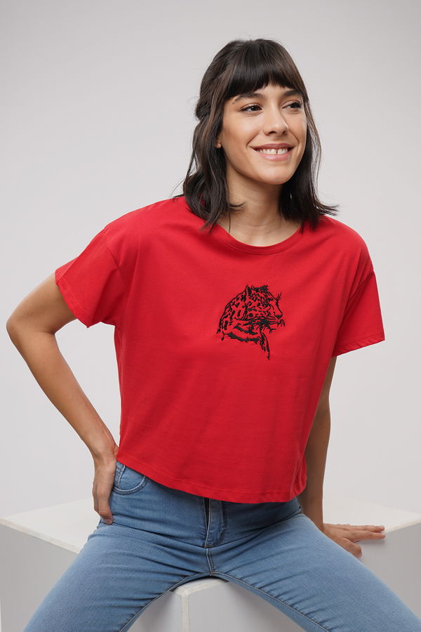 Gabria Ön Baskılı Mini T-shirt