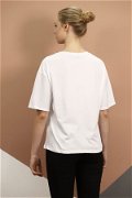 Ön Baskılı T-shirt Beyaz