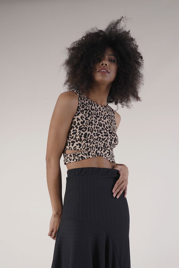 Ön Detaylı Leopar Crop LEOPAR Ön Detaylı Leopar Crop LEOPAR