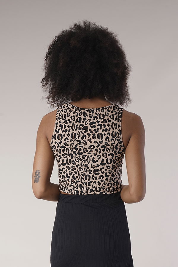 Ön Detaylı Leopar Crop LEOPAR Ön Detaylı Leopar Crop LEOPAR
