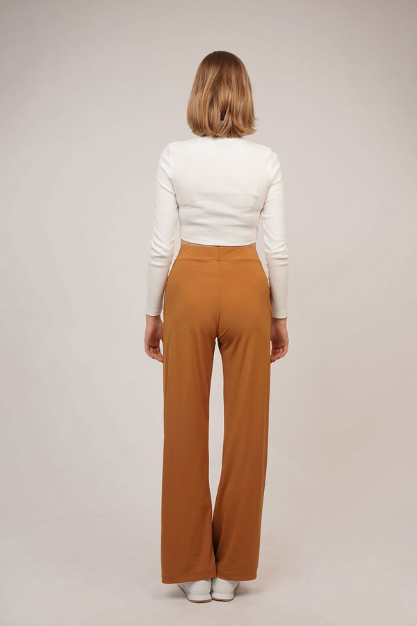 Bel Lastikli Dalgıç Pantolon CAMEL Bel Lastikli Dalgıç Pantolon CAMEL
